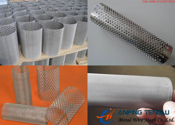 De Buis van de metaalfilter met Geweven Draad Mesh Expanded Metal Perforated Type