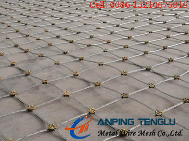 Roestvrij staalkabel Mesh With Square Openings Decoration en Veiligheidsgebruik