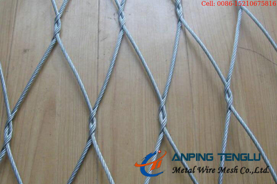 De roestvrij staal Geknoopte Kabel van Kabelmesh with AISI304 304l 316 316L