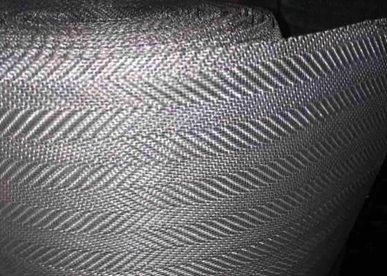 230 Mesh Twill Weave SS Geweven Draad Mesh Cloth 0.036mm Draad 0.074mm Opening SS304