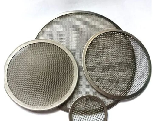 Stainless Steel Extruder Screen Gewoonlijk 20 Mesh tot 650 Mesh Met gladde rand