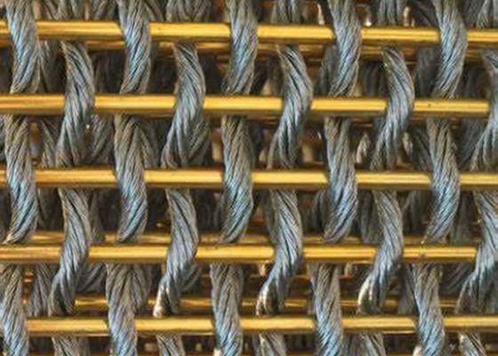 0.45mm 0.6mm het Netwerk van de Kopervoorgevel, Decoratief Geweven Draadnetwerk