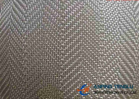 AISI304 8 To 100 Stainless Steel Woven Wire Mesh Herringbone Weave