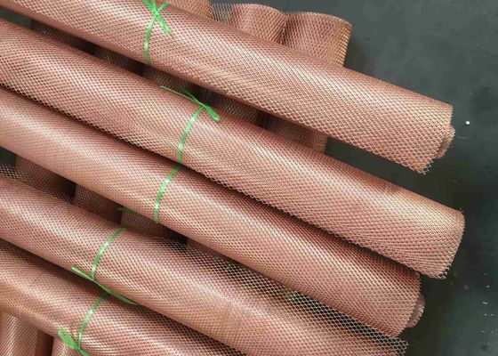 0,5 tot 5.0mm Koper Uitgebreid Metaal Mesh Anti Corrosion