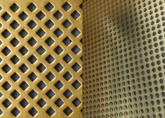 Maat 3 tot 36 Geperforeerd Metaal Mesh Copper Brass For Decoration
