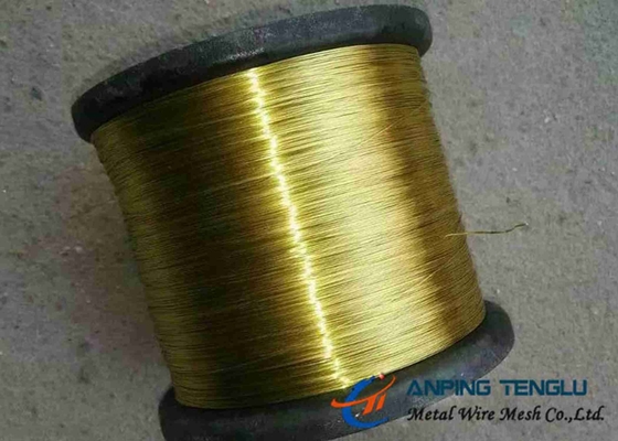 Gouden Kleur 2,5 Mm van het de Legeringskoper en Zink van de Messingsdraad de Weerstand van de Schuringscorrosie