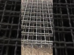 65mn Vibrating Screen Mesh Panel 30m X 2m Voor het screenen van aggregaten